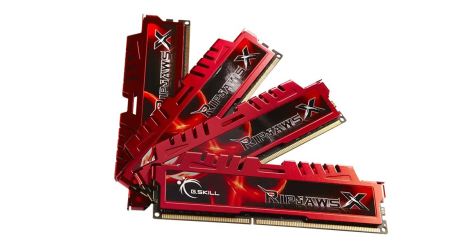 G.SKILL 16GB DDR3 1600MHz Kit(4x4GB) RipjawsX Red - F3-12800CL9Q-16GBXL