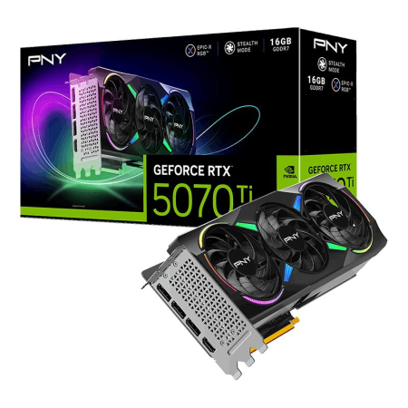 PNY GeForce RTX5070TI 16GB DDR7 Gaming Triple Fan ARGB - VCG5070T16TFXXPB1