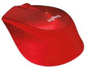Logitech M330 Silent Plus Wireless mouse Red - 910-004911