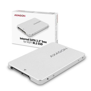 AXAGON RSS-M2SD SATA - M.2 SATA SSD, internal 2,5"ALU boksz - RSS-M2SD