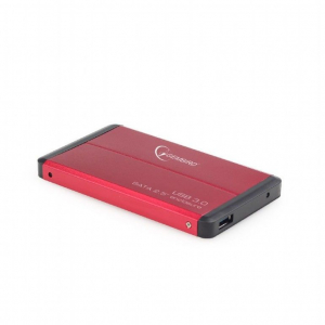 Gembird 2,5" EE2-U3S-2-R USB3.0 Enclosure Red - EE2-U3S-2-R
