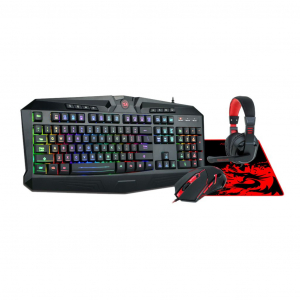 Redragon S101-BA Gaming Combo 4 in 1 Black/Red HU - S101-BA-1