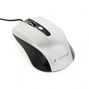 Gembird MUS-4B-01-BS Optical mouse Black/Silver - MUS-4B-01-BS