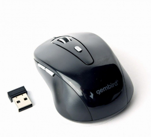 Gembird MUSW-6B-01 wireless optical mouse Black - MUSW-6B-01